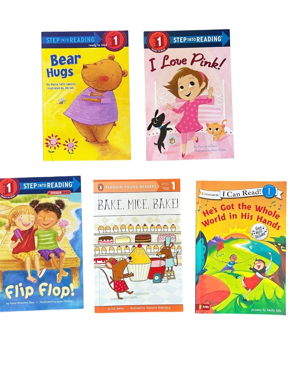 Lot of 5 -Step Into Reading, Penguin Young Reading, & I Can Read Paperback Books